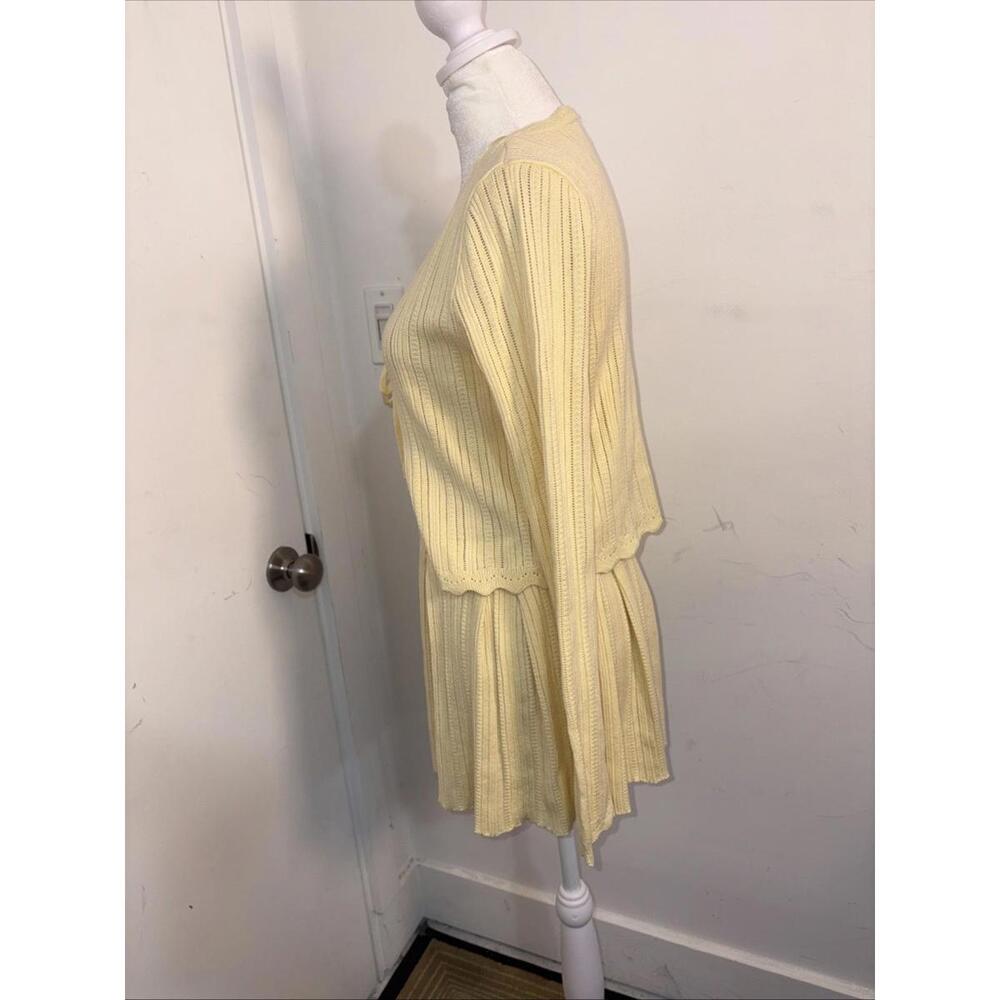 Hippie Rose Sweater & Skirt Set Tie Front Rib Knit Small New - Picture 15 of 17
